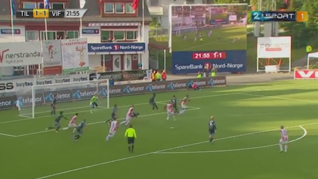 Magnus Andersen sin første scoring i TIL-drakten